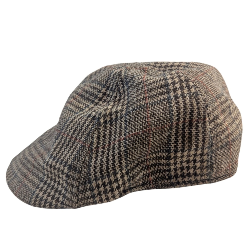 King of the Crown Plaid Newsboy‎ Flat Cap Men's Size S/M